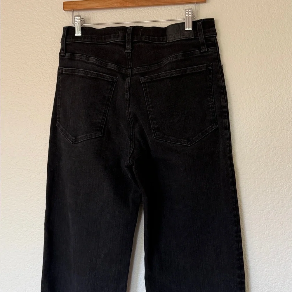Madewell The Perfect Vintage Wide Leg Jean High Waist Black - Picture 6 of 9